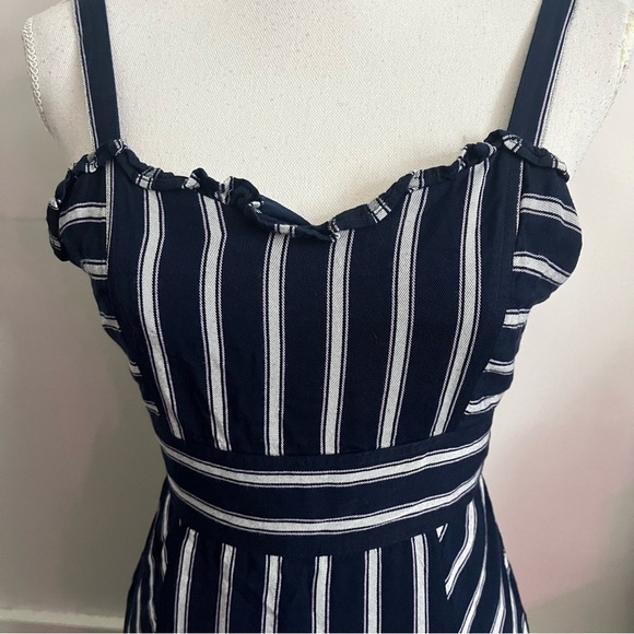 Parker • Navy Striped Mini Dress - Picture 2 of 7